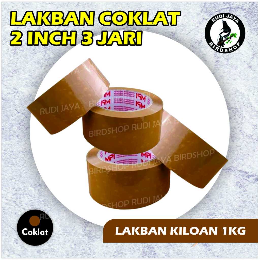 

LAKBAN MURAH ISOLASI WARNA COKLAT KILOAN 1 KG MURAH LEBAR 2 INCH 3 JARI DIJAMIN LENGKET KUAT TEBAL PACKING