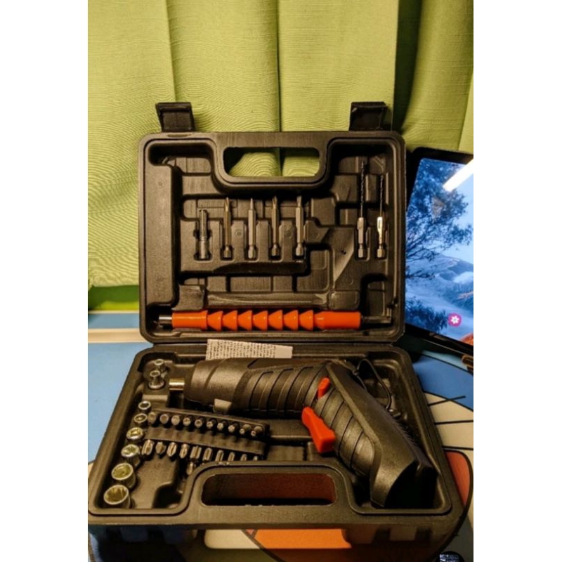 obeng listrik elektrik / obeng otomatis / bor obeng cordless tools / screwdriver cordless set 47in1