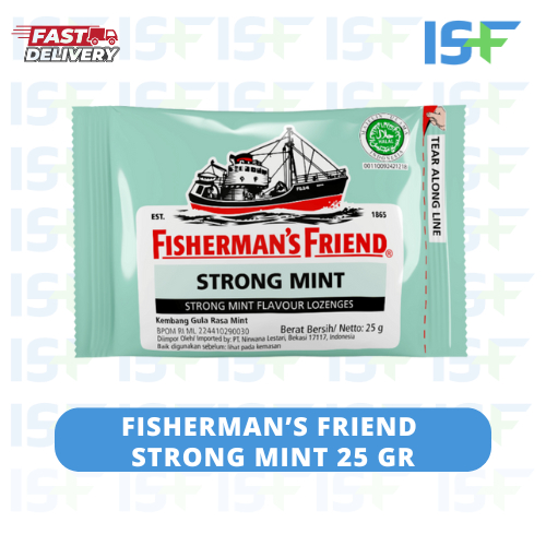 

⭐ISF⭐Fisherman's Friend Strong Mint - 25 g / Permen Fisherman Pelega Tenggorokan/Permen Gambar Kapal