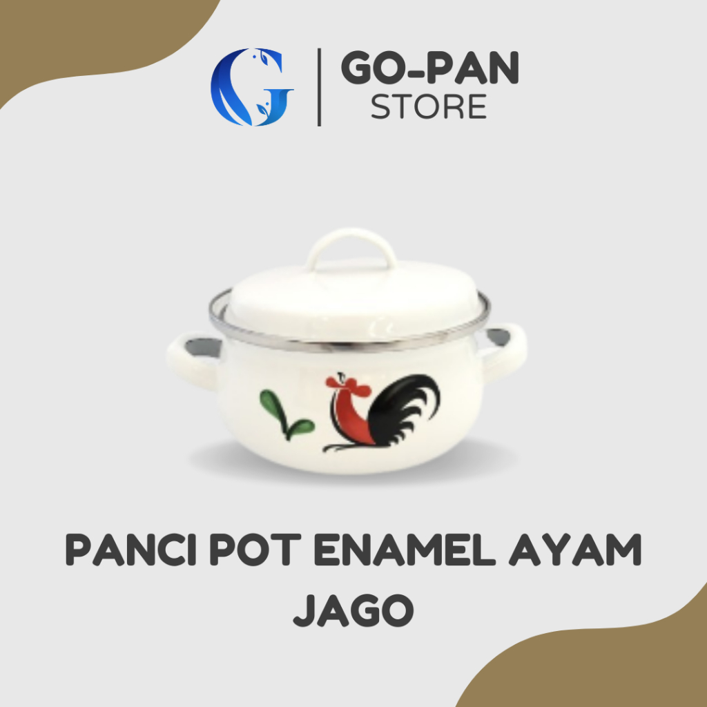 Panci Enamel Ayam Jago Mie Kecil Minipot Kedaung