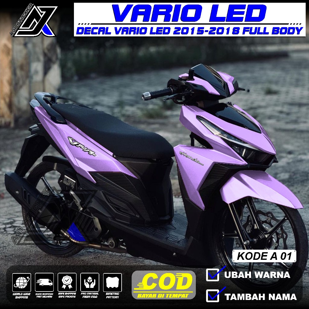 Decal VARIO 150 old Full Body - Sticker Vario Led Old 125 150 Fullbody Desain POLOS  - Striping Vari