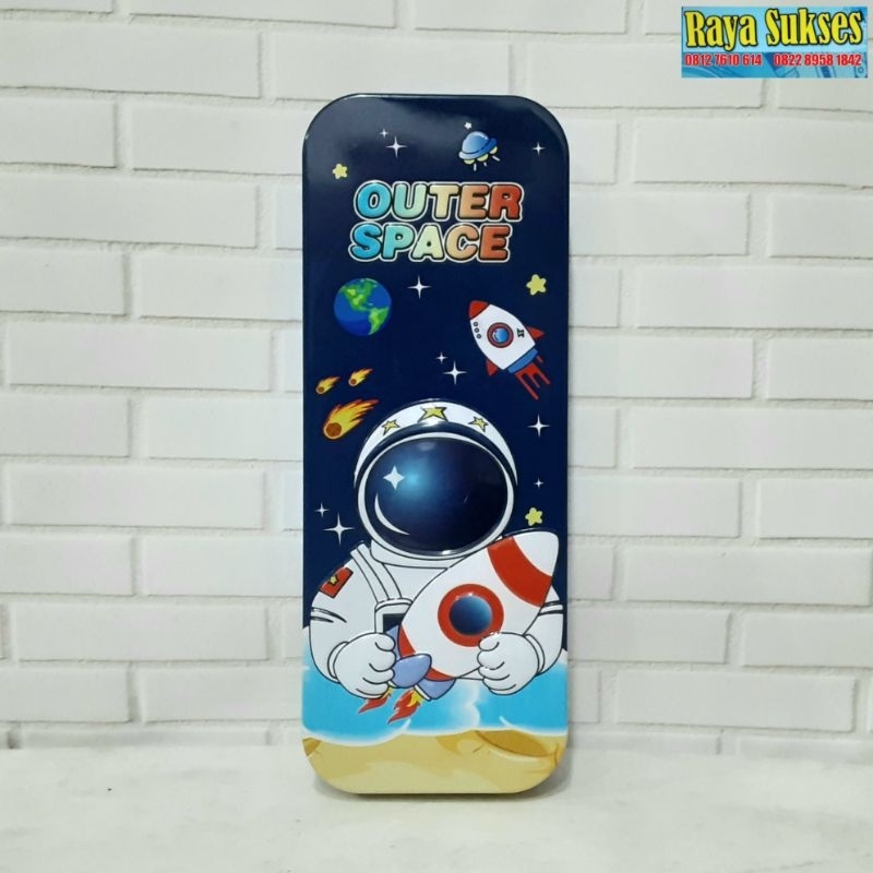 

Kotak Pensil Seng Outer Space/Pencil Case/Kotak Pensil Seng Astronot