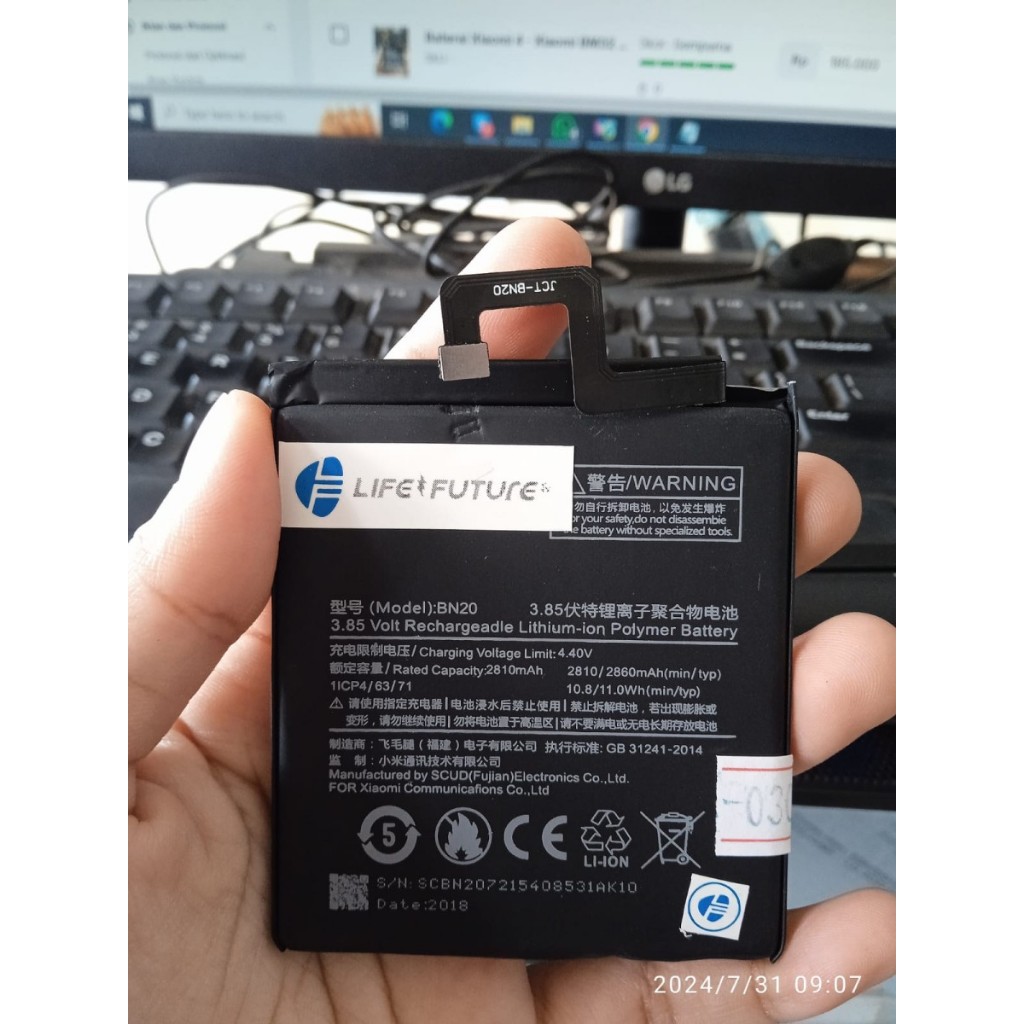 Baterai Xiaomi MI5C/MI 5C Xiaomi BN20