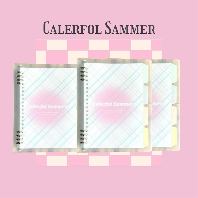 

N105 Binder Aesthethic Wengu Calerfol Sammer Ring Besi Cover Transparan A5 / Binder Note Plus Loose Leaf dan Divider - Binder File - Binder Campus - Buku Untuk Sekolah Kuliah Kantor Cute