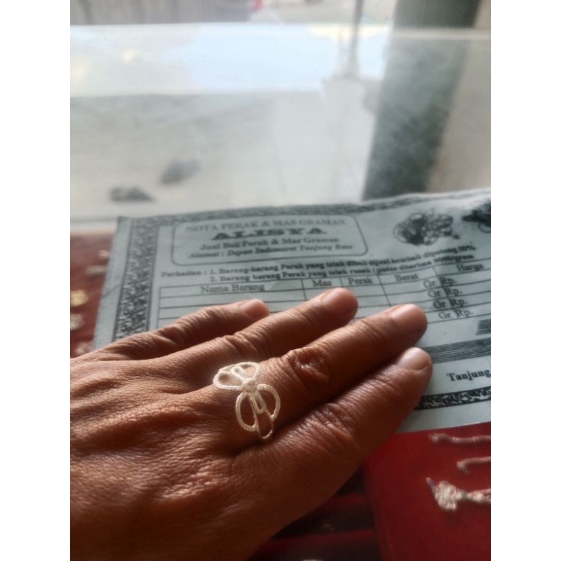 perak asli cincin model
