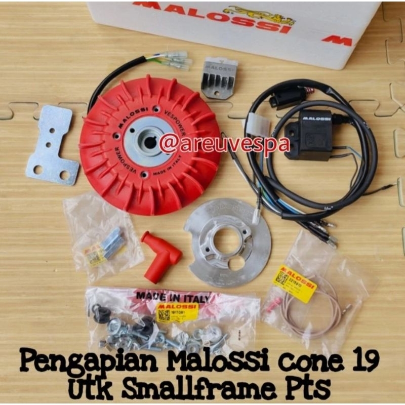 Pengapian Malossi cone 19 utk Vespa Pts Smallframe