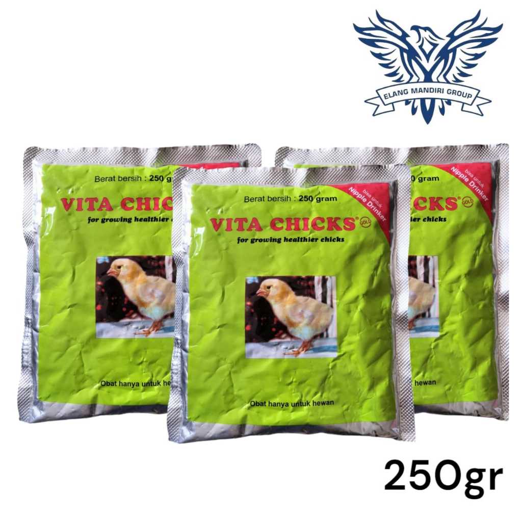 Vitachick 250gr Vitamin Pertumbuhan Anak Ayam Burung medion