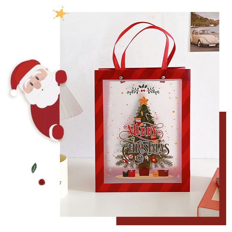 

[GOODIE BAG PP NATAL 19.5x9.5x24.5 CM] MINIMAL PEMBELIAN 3 PCS!!! Tas Souvenir Christmas Natal, Hampers Merry Xmas, Goodie Bag Bingkisan Tas Hampers Souvenir Hadiah Natal X-Mas