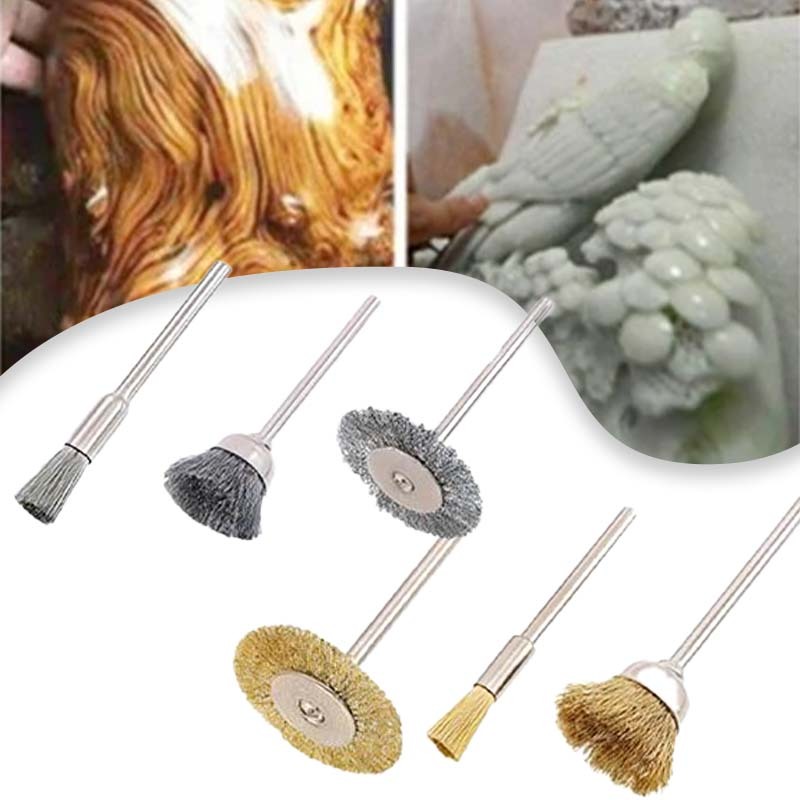 36pcs Bor Sikat Kawat Mata Gerinda Sikat Kawat Sikat Kawat Bor Mini Kuas Kawat Pembersih Mesin