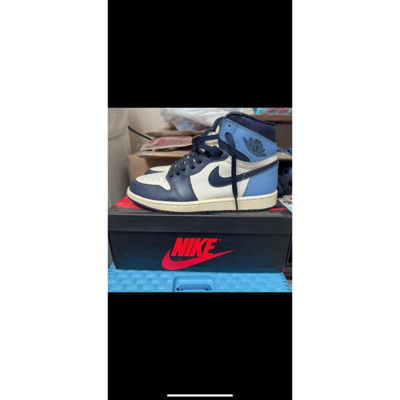 Air Jordan 1 Obsidian Blue Unc size 42.5 Second Like New