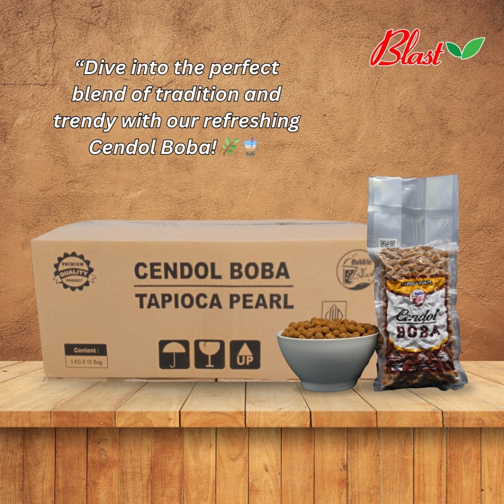 

[INSTANT] Cendol Boba 1 Dus Isi 10 Kg / Bubble / Topping Minuman / Tapioca Pearl