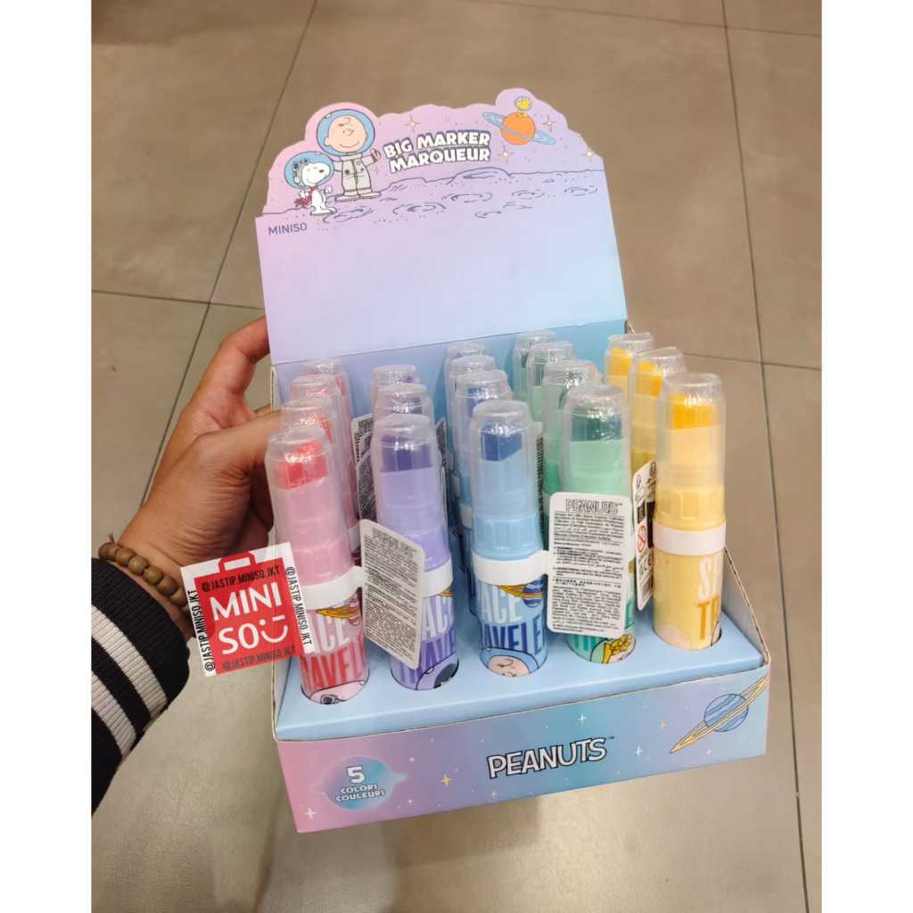 

MINISO Big Marker SNOOPY The Little Space Explorer (Pink / Purple / Blue / Green / Yellow)