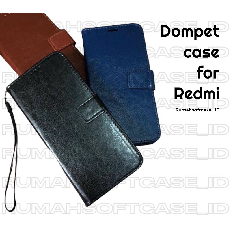 CASE DOMPET LEATHER FOR REDMI 13C