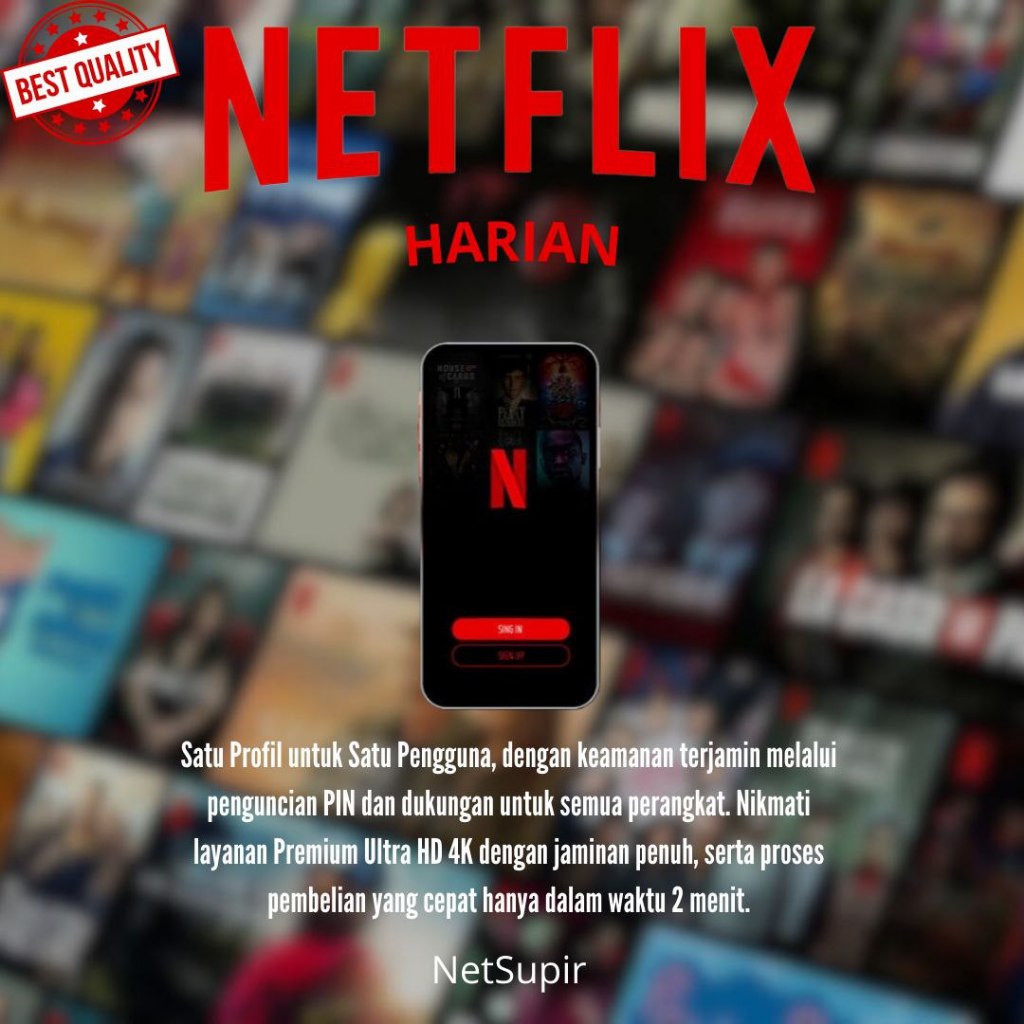 Netflix Harian Garansi 1x24 Jam