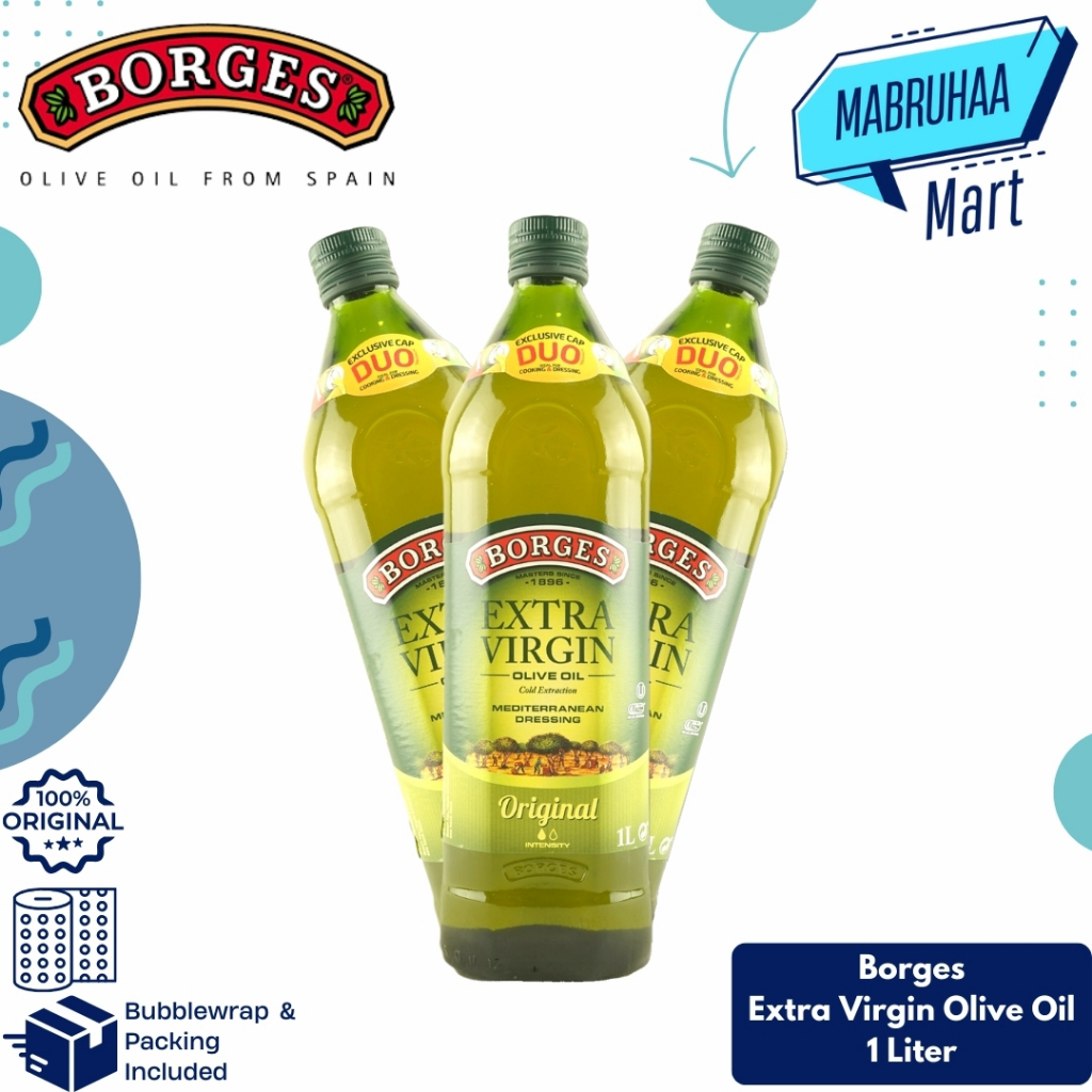 

Minyak Zaitun Extra Virgin Olive Oil Borges 1 Liter Original Spanyol Berkualitas