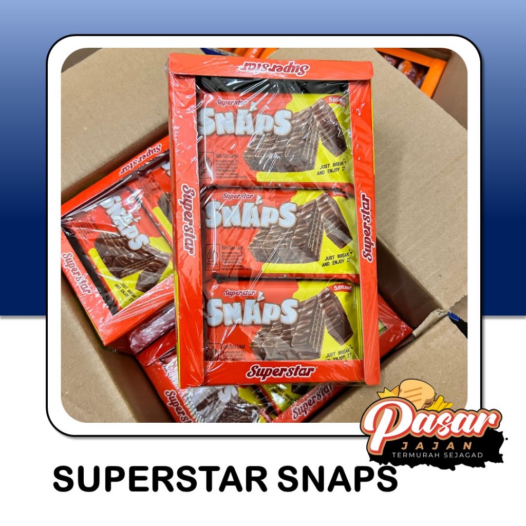 

Wafer Coklat Superstar Snap Chocolate 28g Isi 12pcs