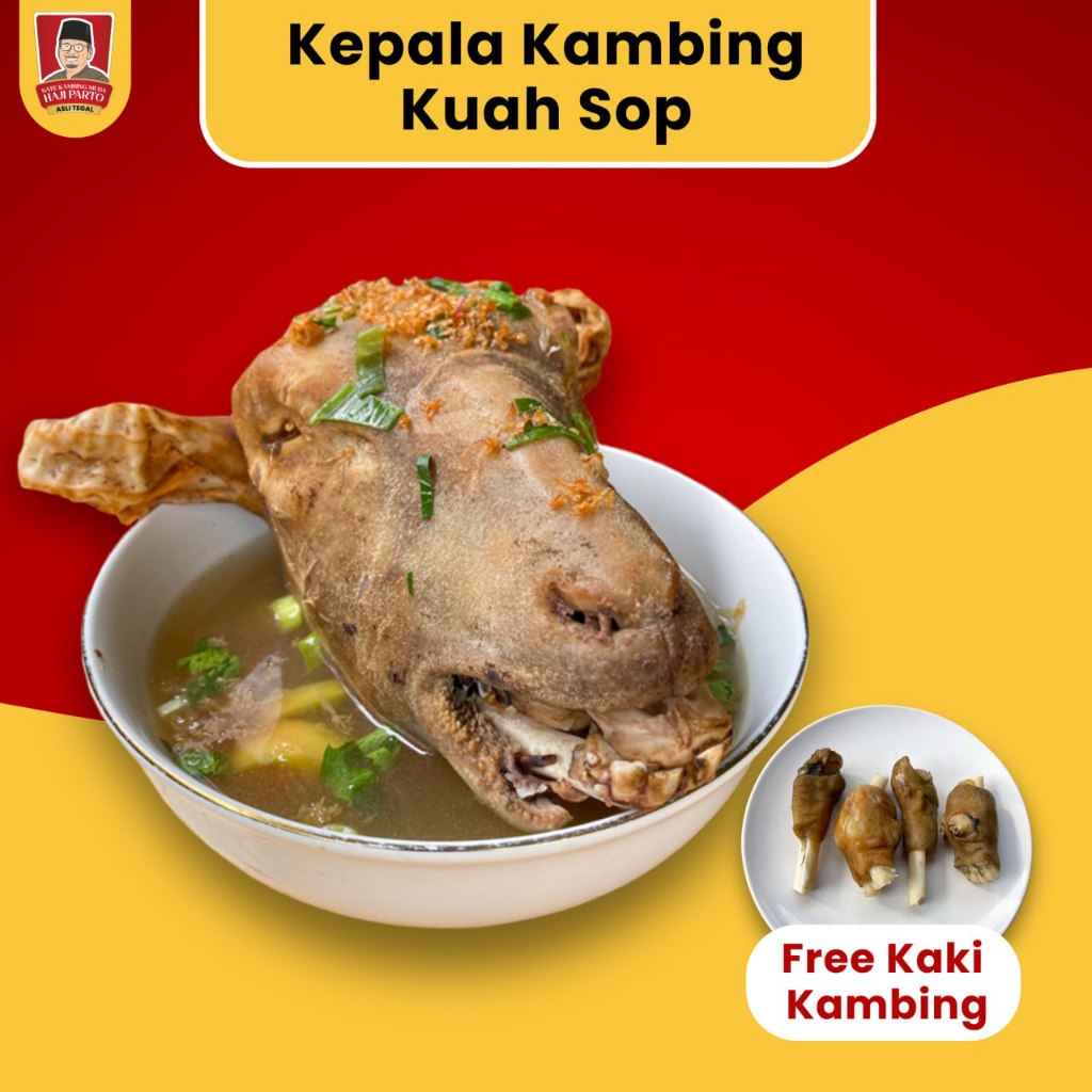 

Sop Kepala Kambing Muda Utuh Balibul Sate Kambing Muda Haji Parto