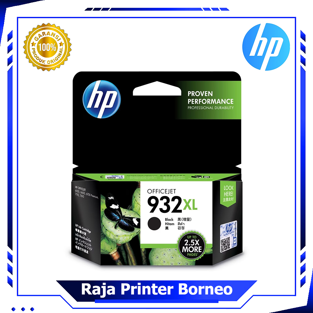 Cartridge HP 932XL Tinta Printer Black Hitam Ink 932 XL Original Produk