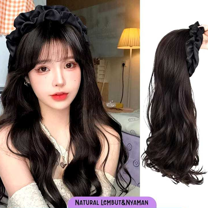 Wig bando model lurus wig bando model curly wig bando multi color