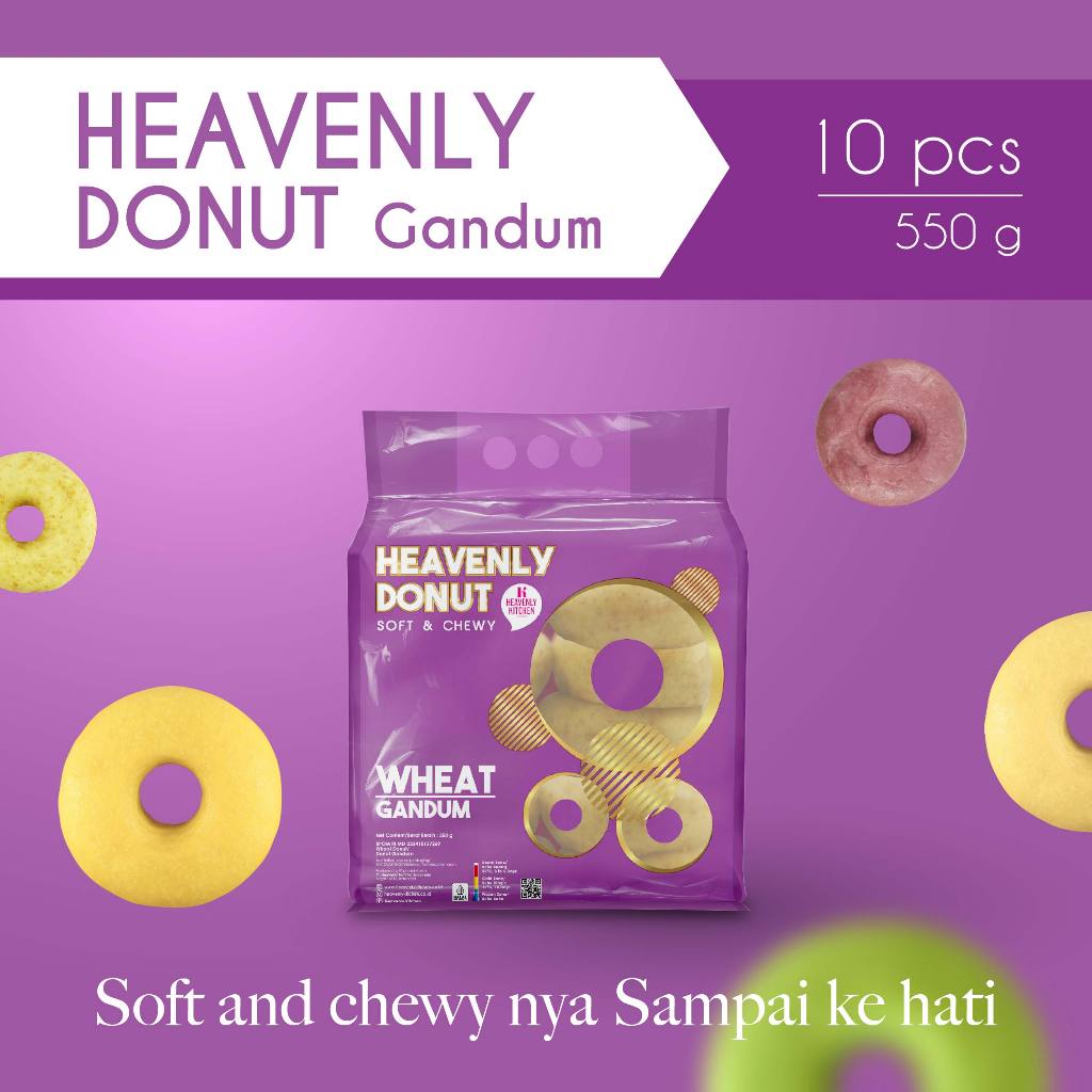 

Heavenly Kitchen Donat Gandum [1pack isi 10pcs]