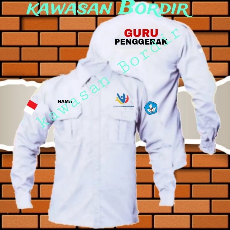 Terbaru kemeja guru penggerak seragam guru penggerak pdh guru penggerak kemeja pendidikan guru pengg