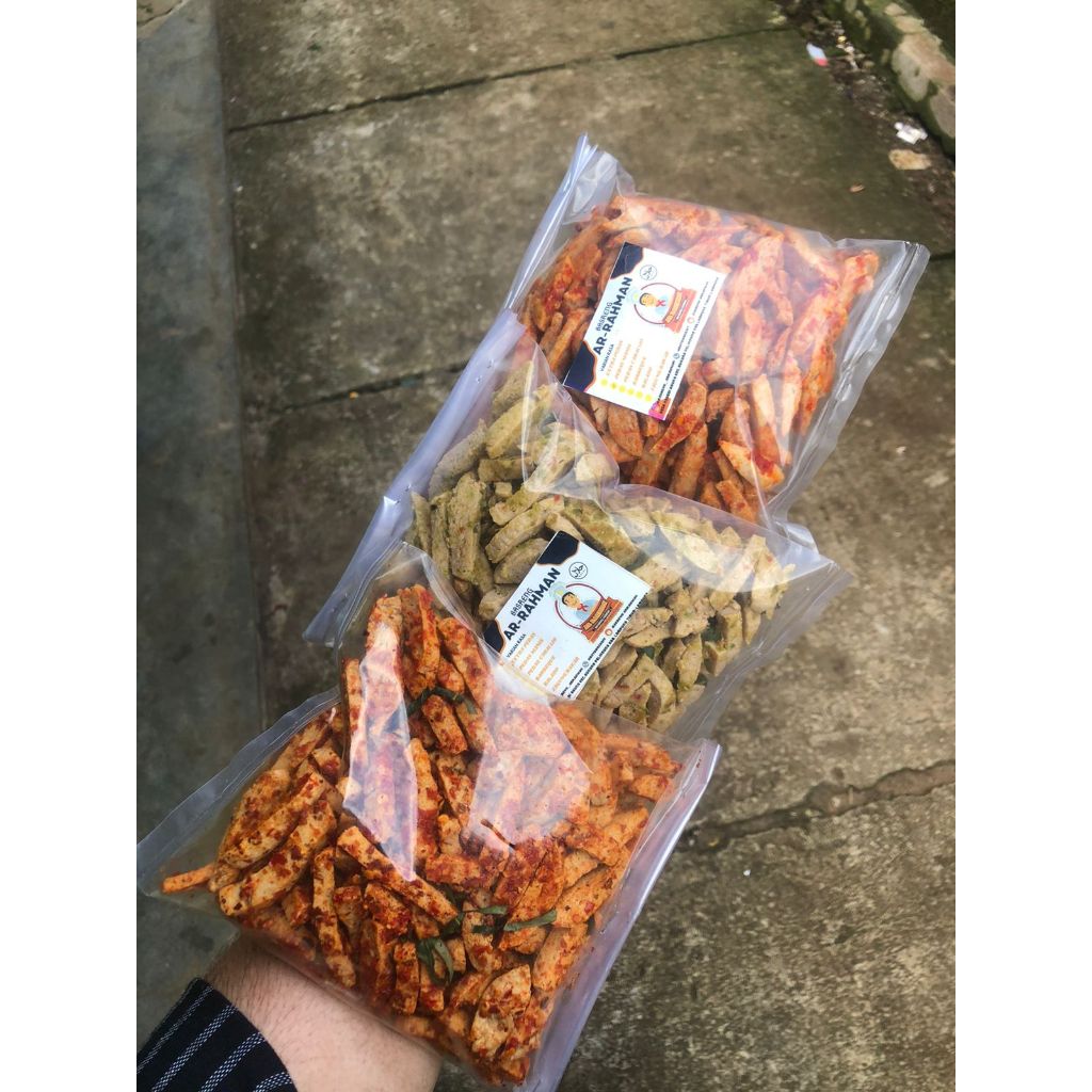 

BASRENG PEDAS KHAS LAMPUNG+DAUN JERUK bervarian 3 rasa 250 gram