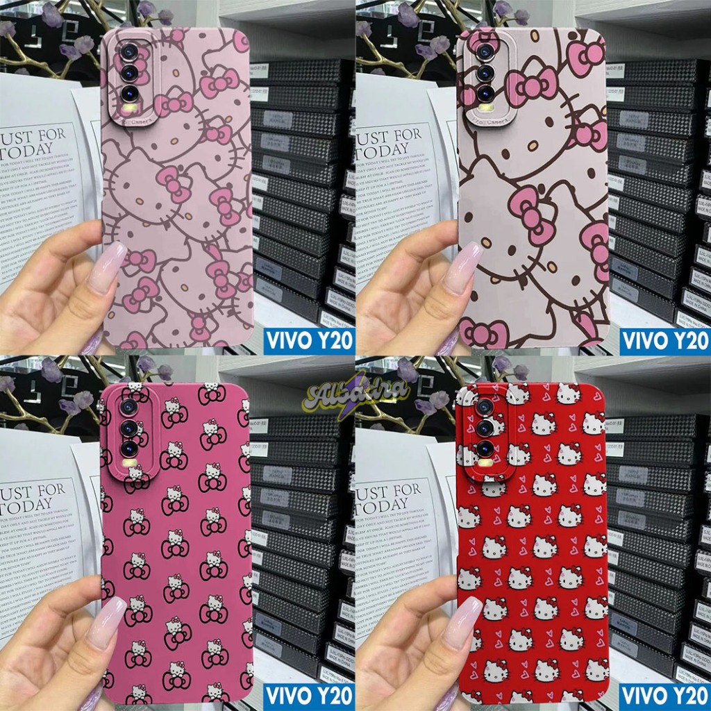 Case VIVO Y20 Y20S Y12  - SOFT CASE  CRTN 3 -  Softcase VIVO Y20 Y20S Y12 - Case HELLO KITTY - Softc