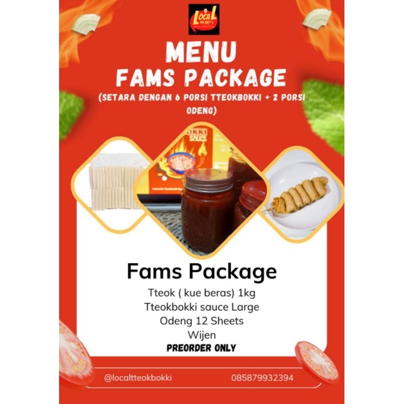 

Paket Family Tteokbokki/topoki