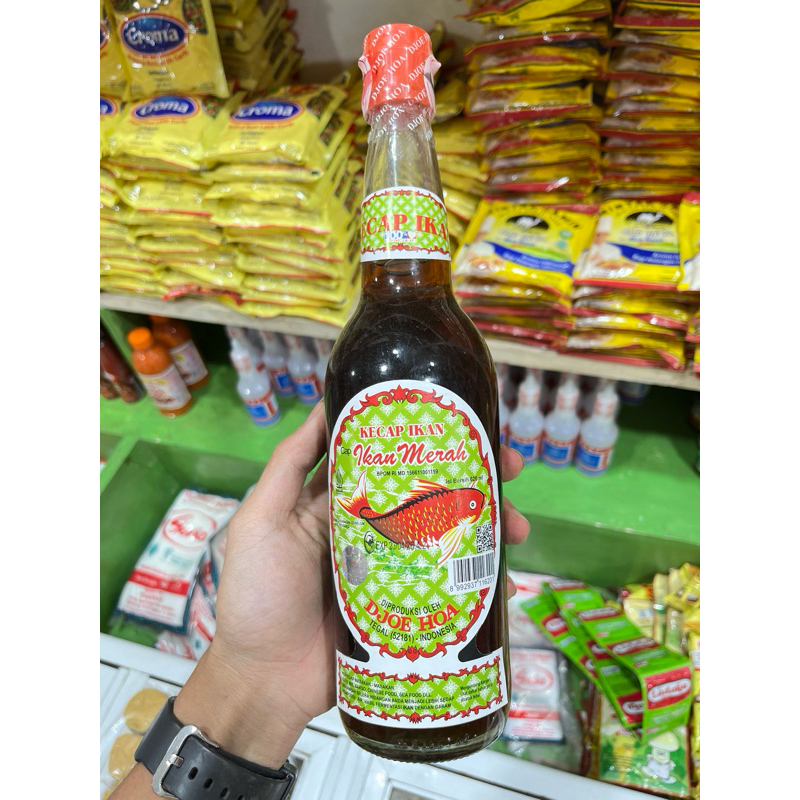 

Kecap Ikan Cap Ikan Merah Djoe Hoa 620ml . Produk Halal MUI