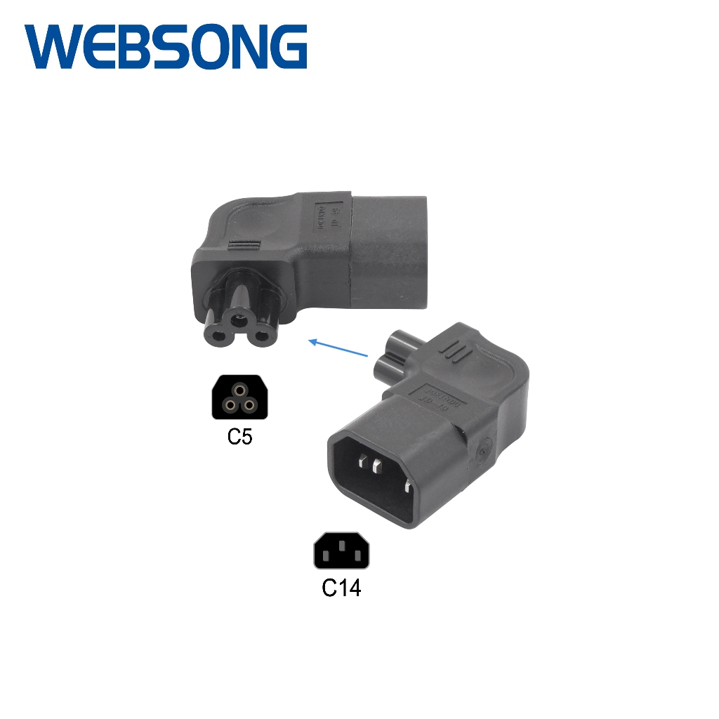 Connector Power JD-49 JD-59 JD-71 C5 to C14 L Right Left Down Shape Websong