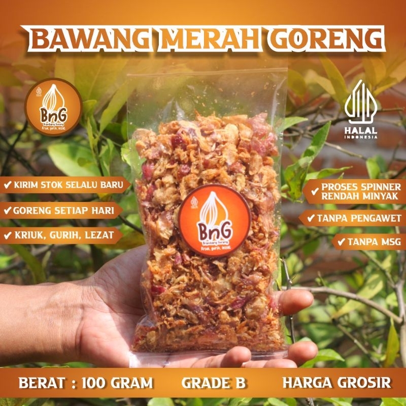 

[100 GR] BAWANG MERAH GORENG - BnG GRADE B