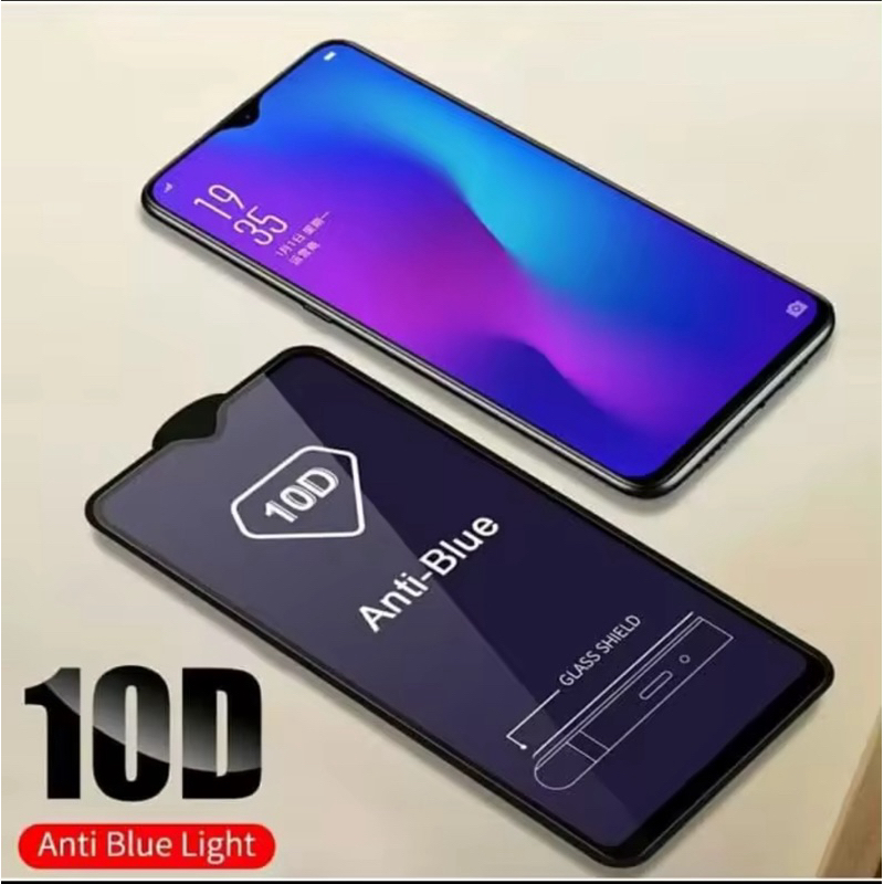 (GARANSI GANTI BARU)TEMPERED GLASS10D FULL COVER BLUE 10D FOR REDMIA3/POCOX6/M6/POCO C61/C65 M6 M6PR