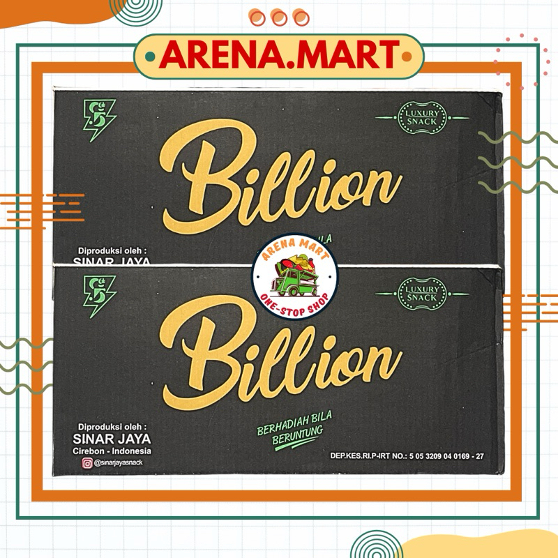 

Snack Chiki ciki jadul zaman dulu Berhadiah Billion 1 Dus isi 40 Pc