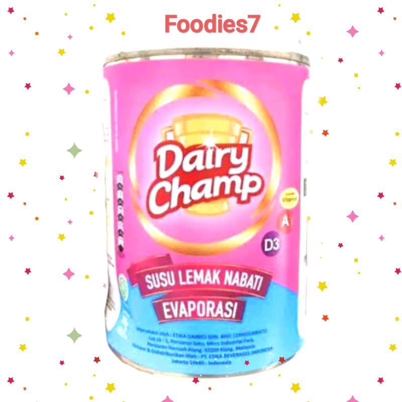 

[Foodies7] DAIRY CHAMP SUSU EVAPORASI 390 GRM