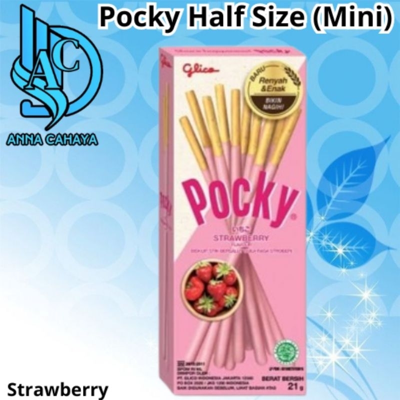 

✨ ANNA CAHAYA ✨ Pocky Mini Strawberry Stik Biskuit - Pocky Half size - Pocky love - hampers pocky