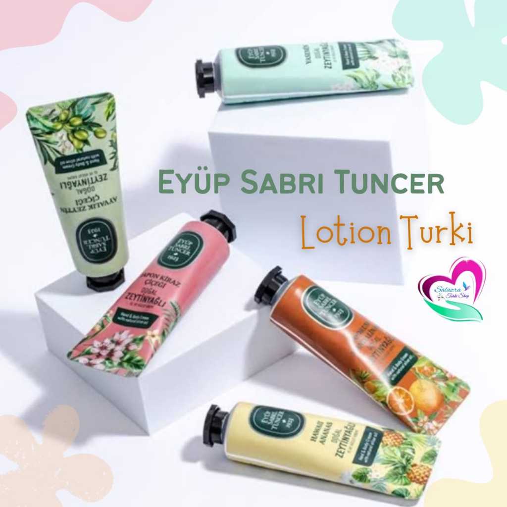Hand & Body Cream Olive Oil Turki | Eyup Sabri Tuncer Lotion Zaitun Oil 50ml Turki