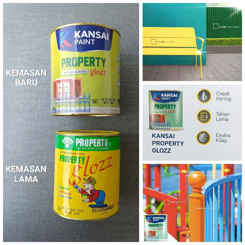 

Property Glozz 0.8 Liter Warna Doff Cat Minyak Besi Kayu Kansai Paint Interior Exterior