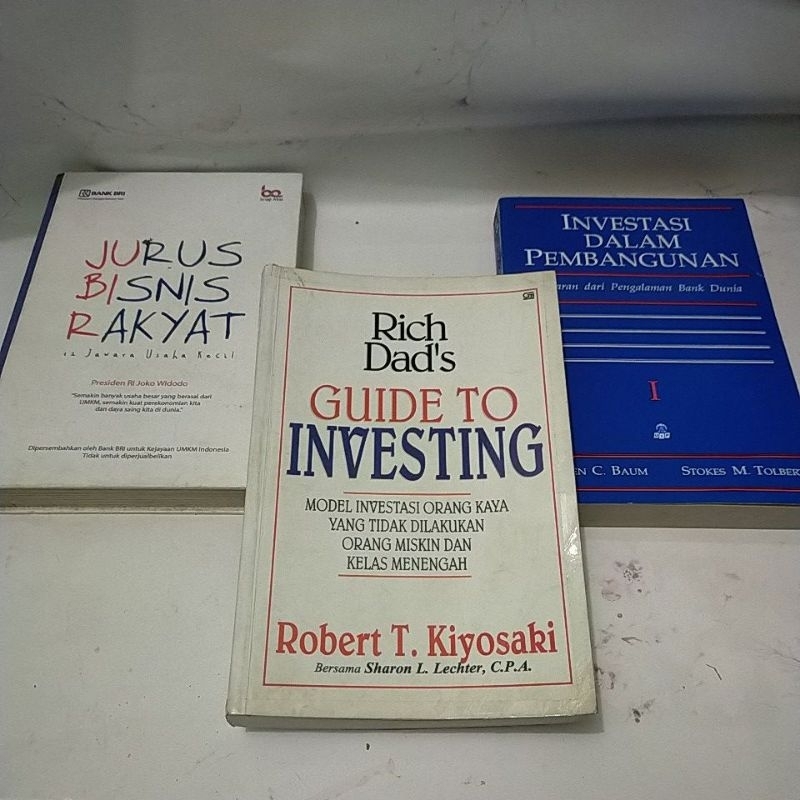 ORI RICH DADS GUIDE TO INVESTING / JURUS BISNIS RAKYAT/ INVESTASI DALAM PEMBANGUNAN
