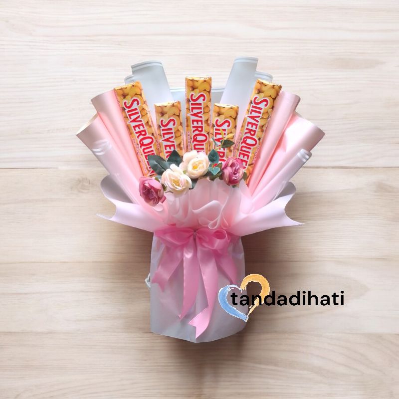 

buket coklat Silverqueen murah