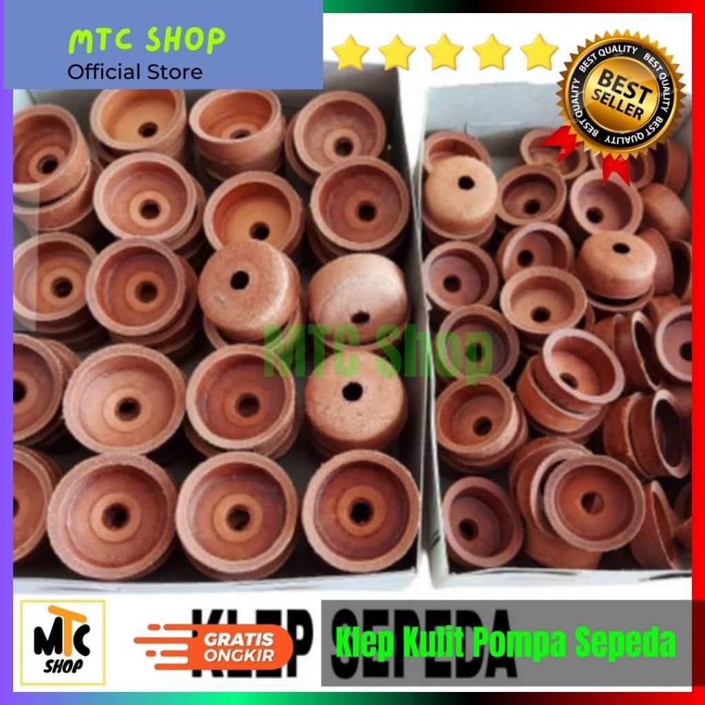 Klep Pompa Sepeda Lubang 1 Kulit | Kelep Kulit Pompa Sepeda Lubang 7 |Klep Pompa Angin Sepeda Tabung