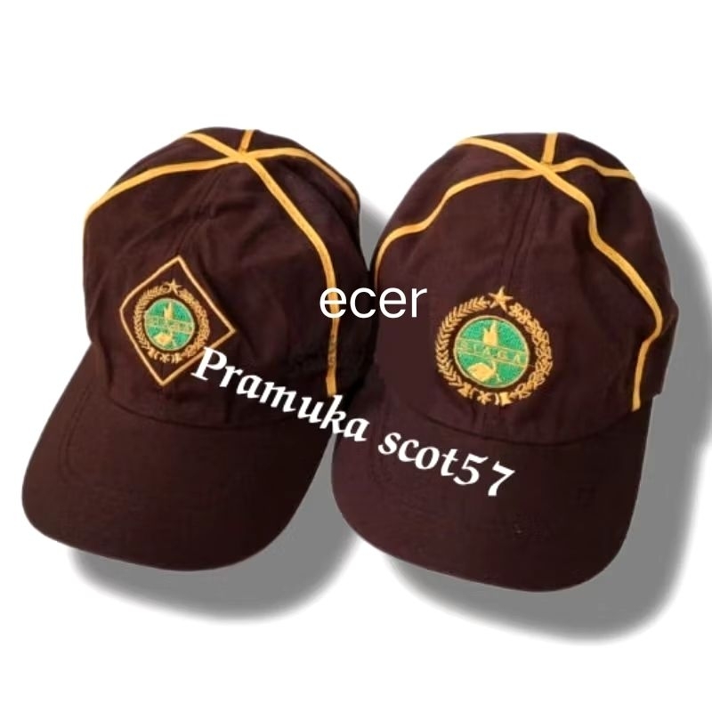 Topi Pramuka Siaga Putra Putri Bordir / Topi Pramuka SD/ Topi Pramuka