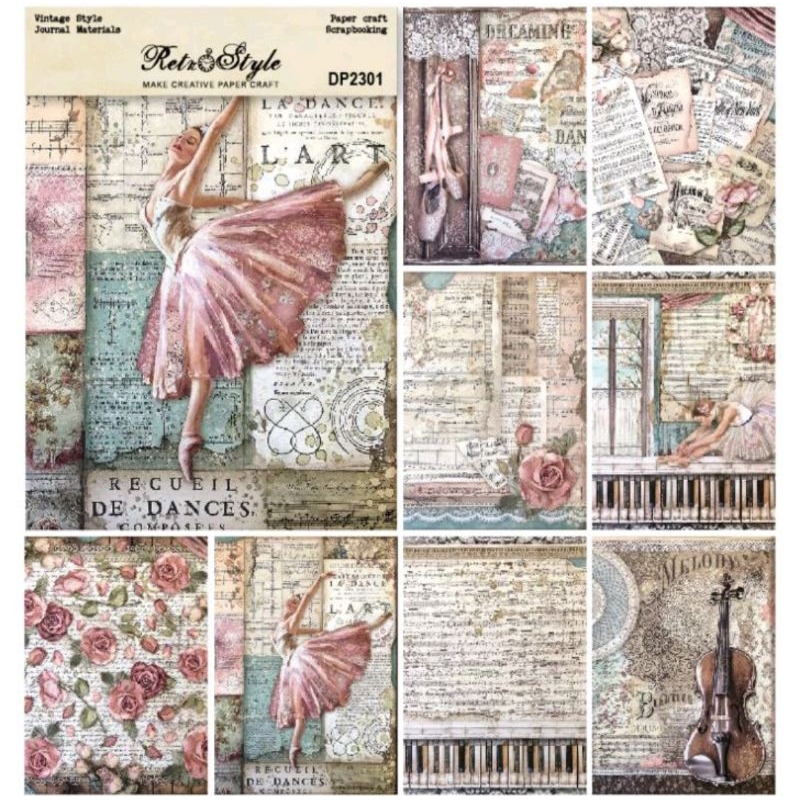 

MATERIAL DECO PAPER JUNK JOURNAL/DIY/SCRAPBOOK/VINTAGE/RETRO