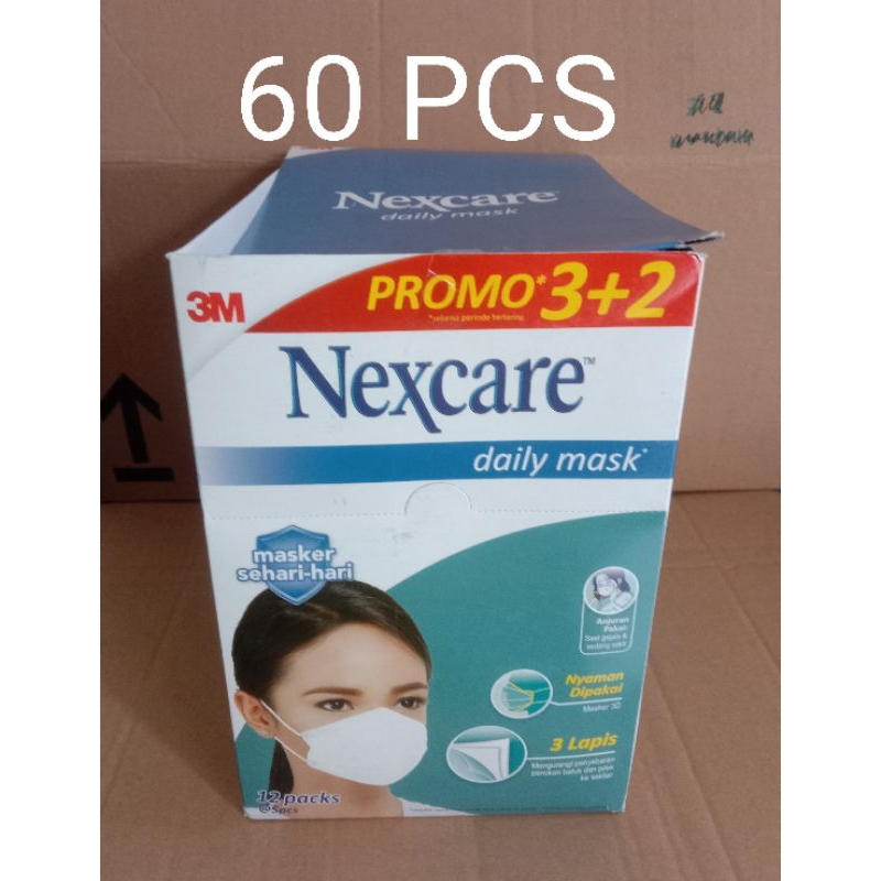 Masker Nexcare Daily Earloop Hijab Headloop Rejuvenate Putih Box