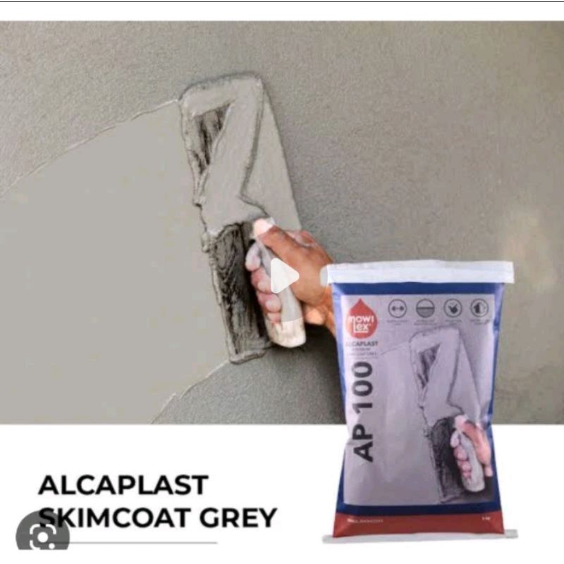 MOWILEX ALCAPLAST SKIMCOAT AP 100 BAHAN BANGUNAN 2,5KG