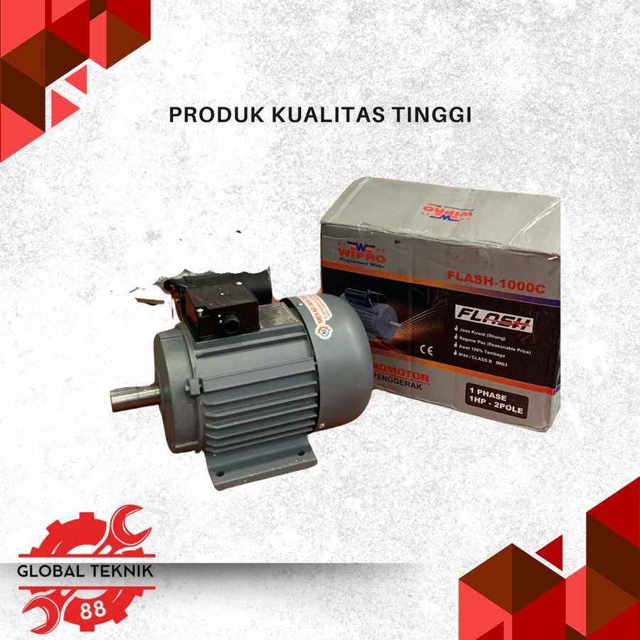 2P 2800RPM 1 Phase -1hp 1 hp Wipro Dinamo/Electromotor/Elektromotor