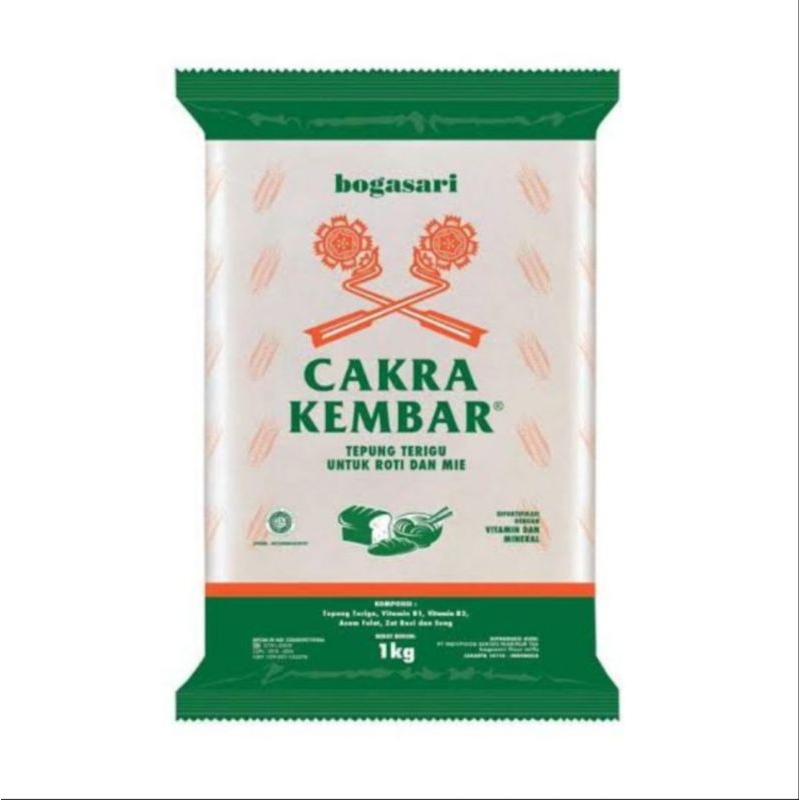 

TEPUNG TERIGU CAKRA KEMBAR 1KG PROMO MURAH