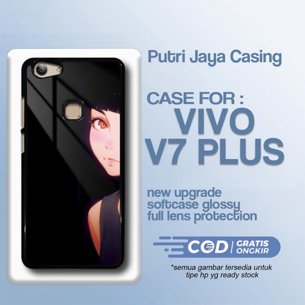 Case Vivo V7 Plus Terbaru Casing Vivo V7 Plus Anime Cewek Cute Softcase Hardcase Glossy Kesing Vivo 