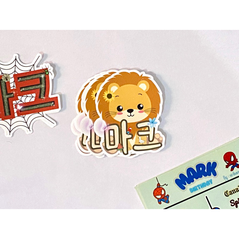 STICKER LION SPIDER MARK NCT