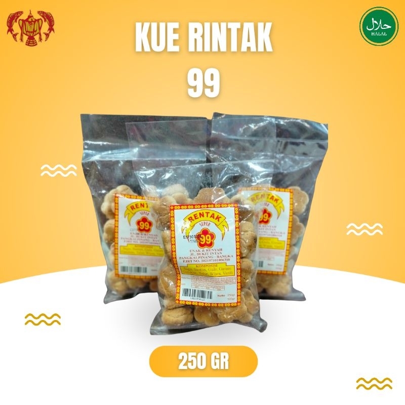 

Kue rintak khas Bangka cap 99, 250gr