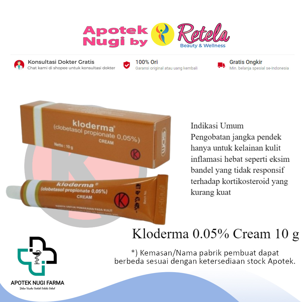 Kloderma 0.05% Cream 5 g / Clobetasol propionate